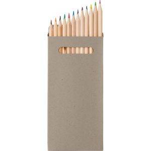 Set de 12 crayons neutre personnalisable avec logo