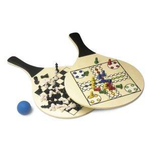 Set de 2 raquettes de plage neutre personnalisable avec logo