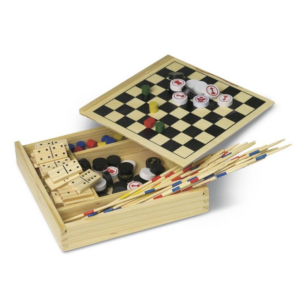 Set de 5 jeux neutre personnalisable avec logo