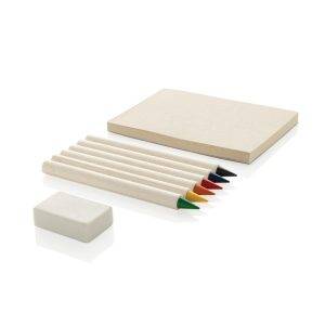 Set de 6 crayons de couleur avec carnet GRS Infinity personnalisable
