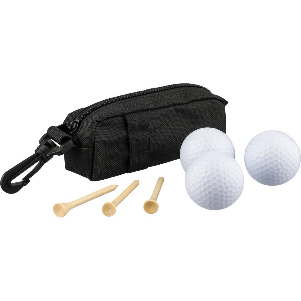 Set de balles de golf noir personnalisable avec logo