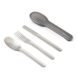 Set de couverts Black+Blum argent personnalisable avec logo