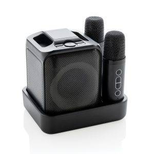 Set karaoké avec double micro en plastique RCS personnalisable