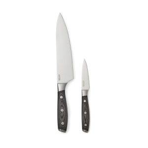 Set of one chef’s knife and one paring knife. The personnalisable