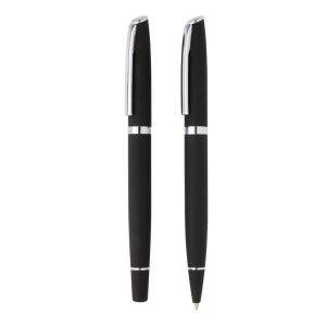 Set stylos Deluxe noir personnalisable avec logo