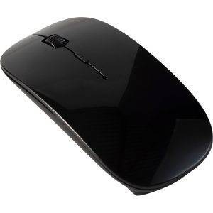Souris d'ordinateur sans fil noir personnalisable avec logo