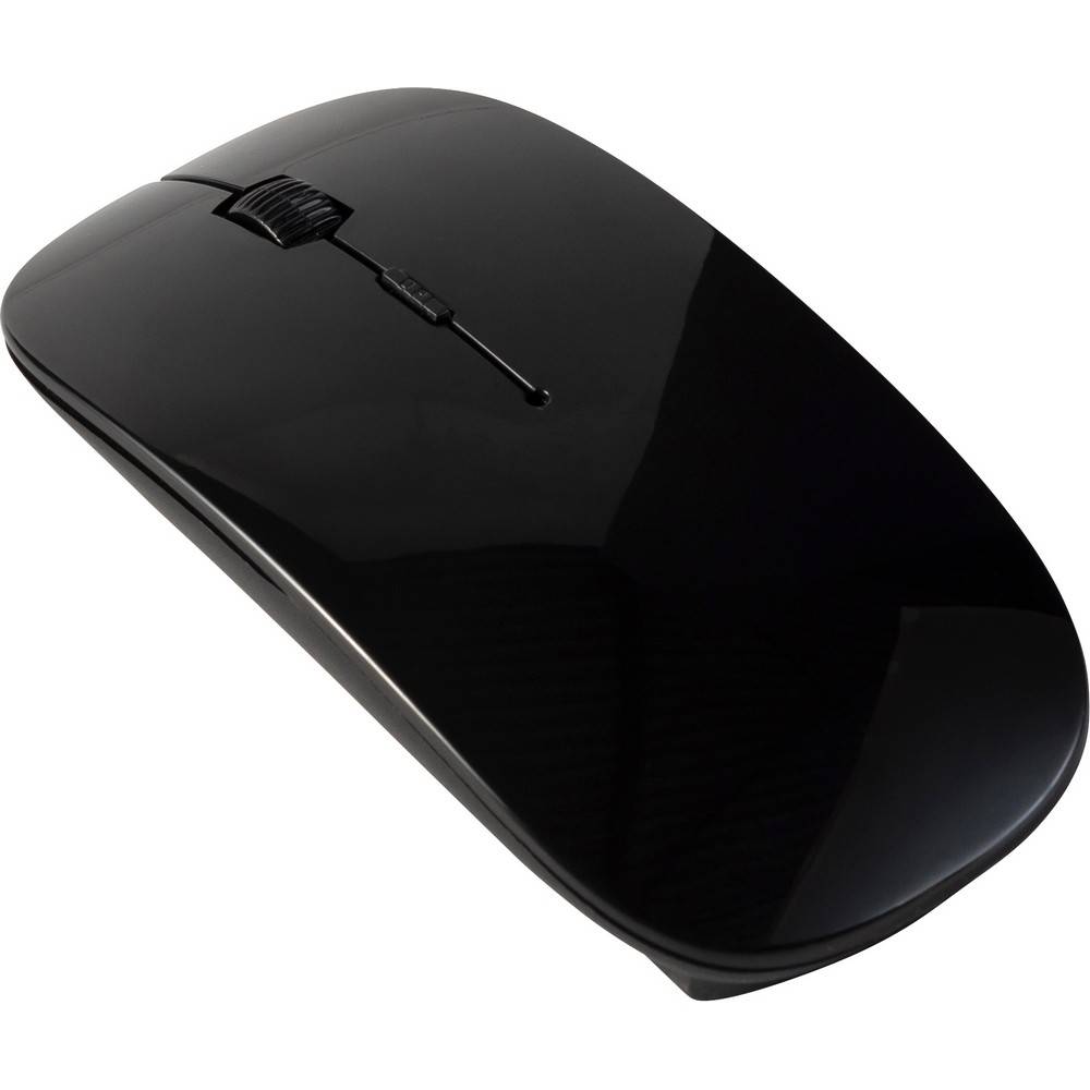 Souris d'ordinateur sans fil noir personnalisable avec logo