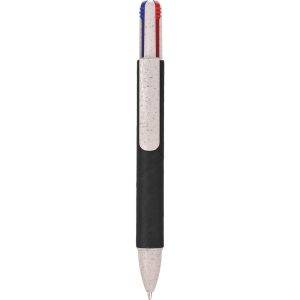 Stylo à bille, recharge multicolore noir personnalisable avec logo