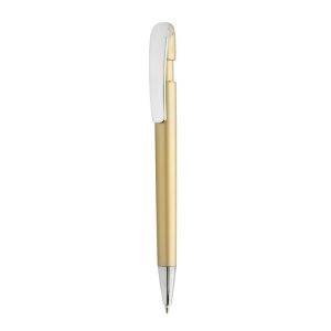 Stylo à clip métallique en ABS recyclé GRS Glide złoty personnalisable