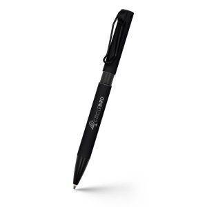 Stylo bille corp coloré et clip "lasseau" | Amara noir personnalisable