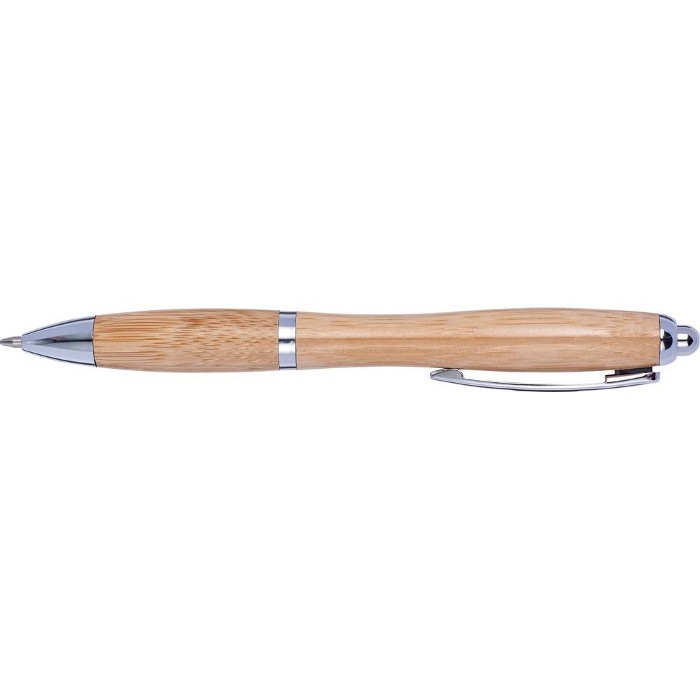Stylo bille en bambou bois personnalisable avec logo