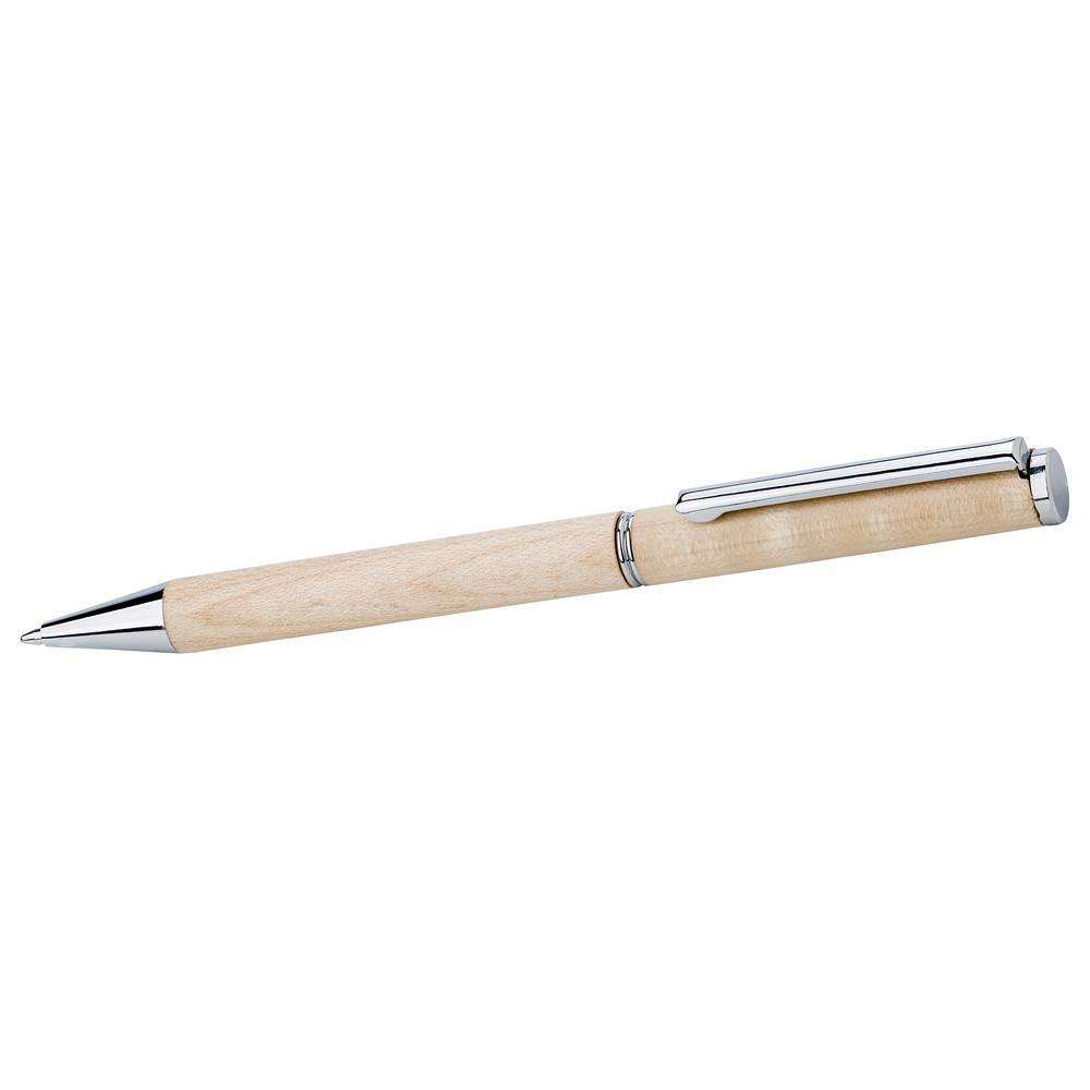 Stylo bille en bois brun personnalisable avec logo