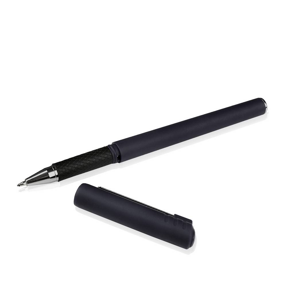 Stylo bille gel avec capuchon | Diana noir personnalisable avec logo