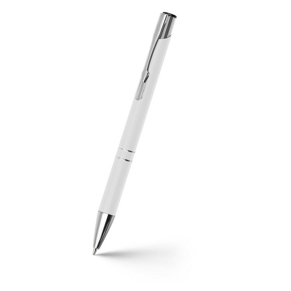 Stylo bille | Nathaniel blanc personnalisable avec logo