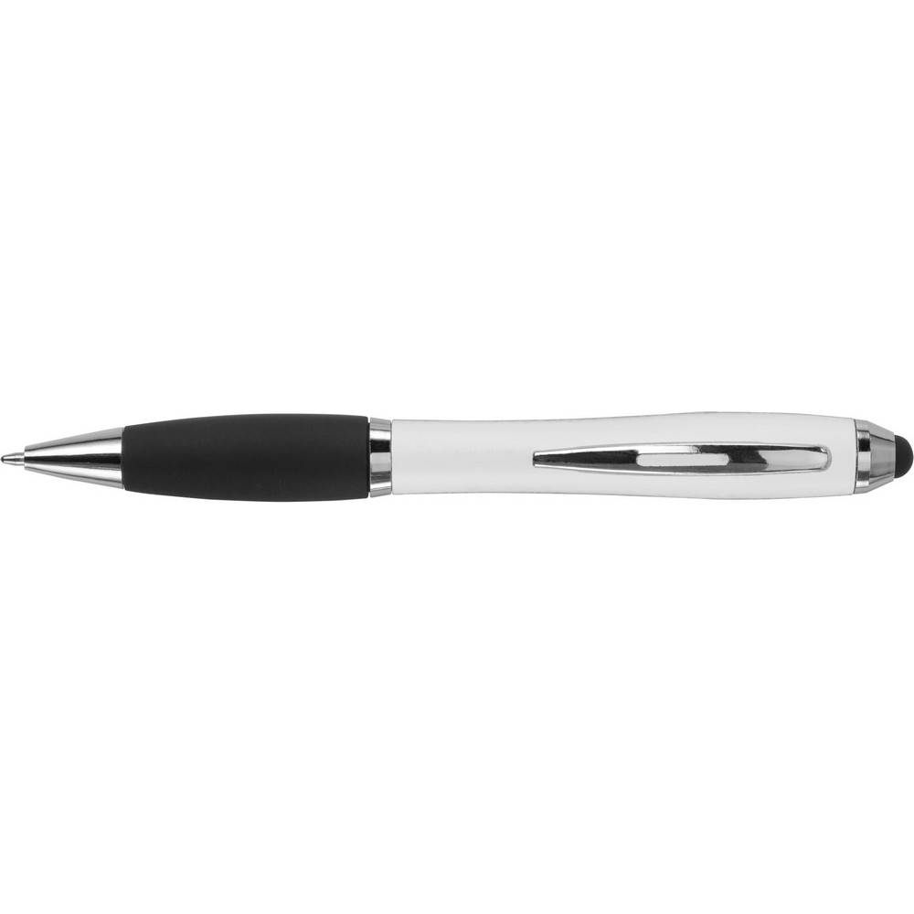 Stylo bille, stylet tactile blanc personnalisable avec logo – réf. V1315-02