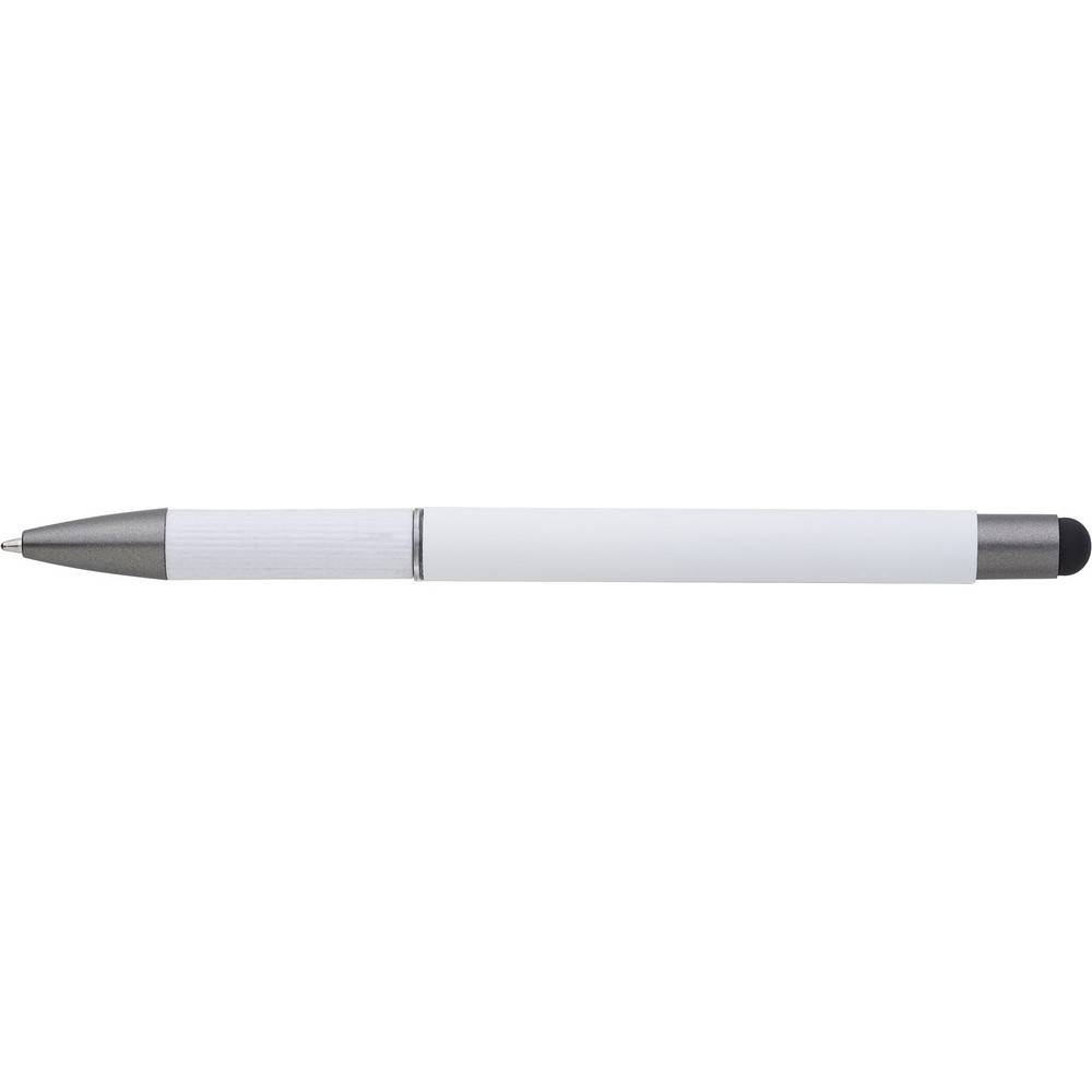 Stylo bille, stylet tactile blanc personnalisable avec logo – réf. V1568-02