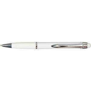 Stylo bille, stylet tactile blanc personnalisable avec logo – réf. V1767-02