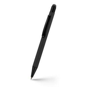 Stylo bille, stylet tactile | Ida noir personnalisable avec logo