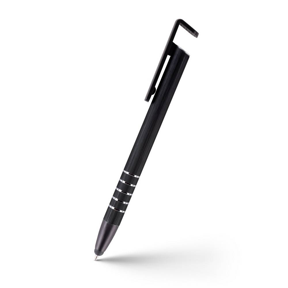 Stylo bille, stylet tactile, support de téléphone personnalisable