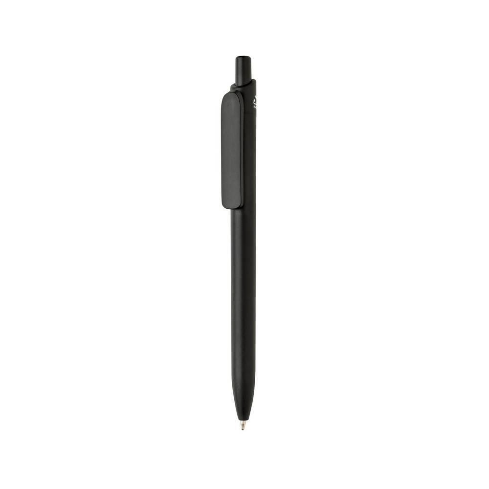 Stylo en ABS recyclé certifié GRS Bolt noir personnalisable avec logo