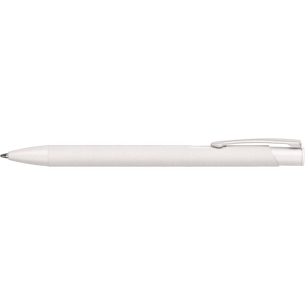 Stylo en aluminium recyclé blanc personnalisable avec logo