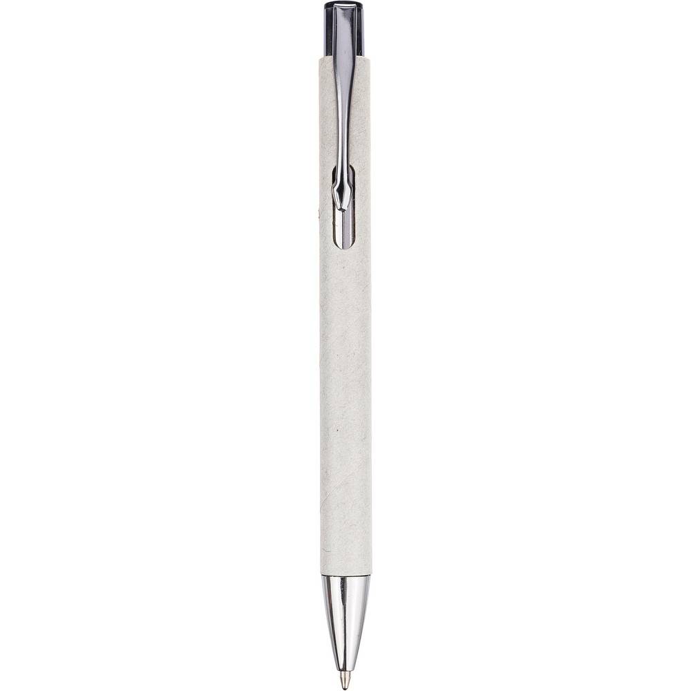 Stylo en papier recyclé blanc personnalisable avec logo