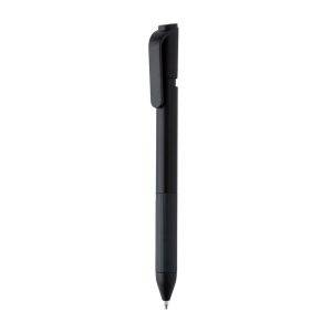 Stylo TwistLock en ABS recyclé certifié GRS noir personnalisable
