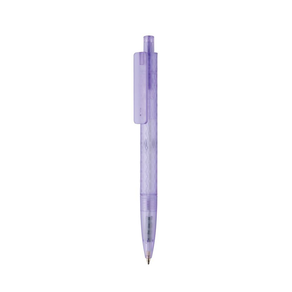 Stylo X3 en plastique givré GRS violet personnalisable avec logo
