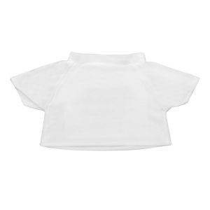 T-shirt pour peluche blanc personnalisable avec logo – réf. HU111-02