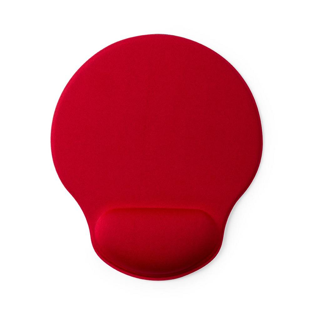 Tapis de souris rouge personnalisable avec logo