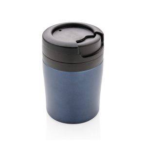Tasse Coffee to go bleu personnalisable avec logo