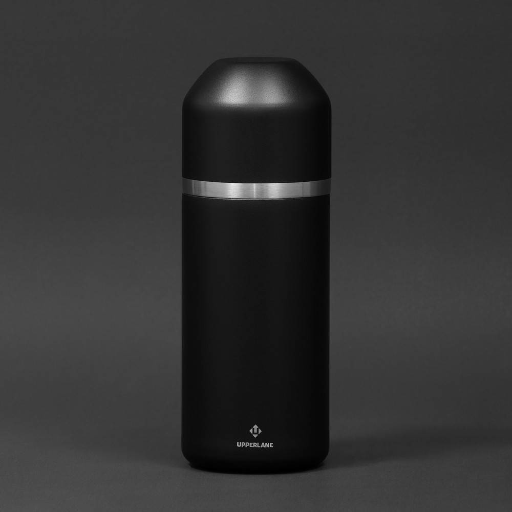 Thermos 700 ml Upperlane noir personnalisable avec logo