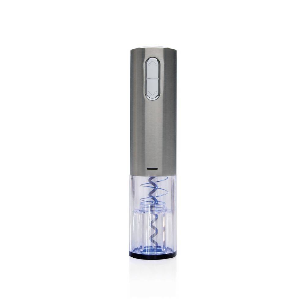 Tire-bouchon électrique - rechargeable USB gris personnalisable