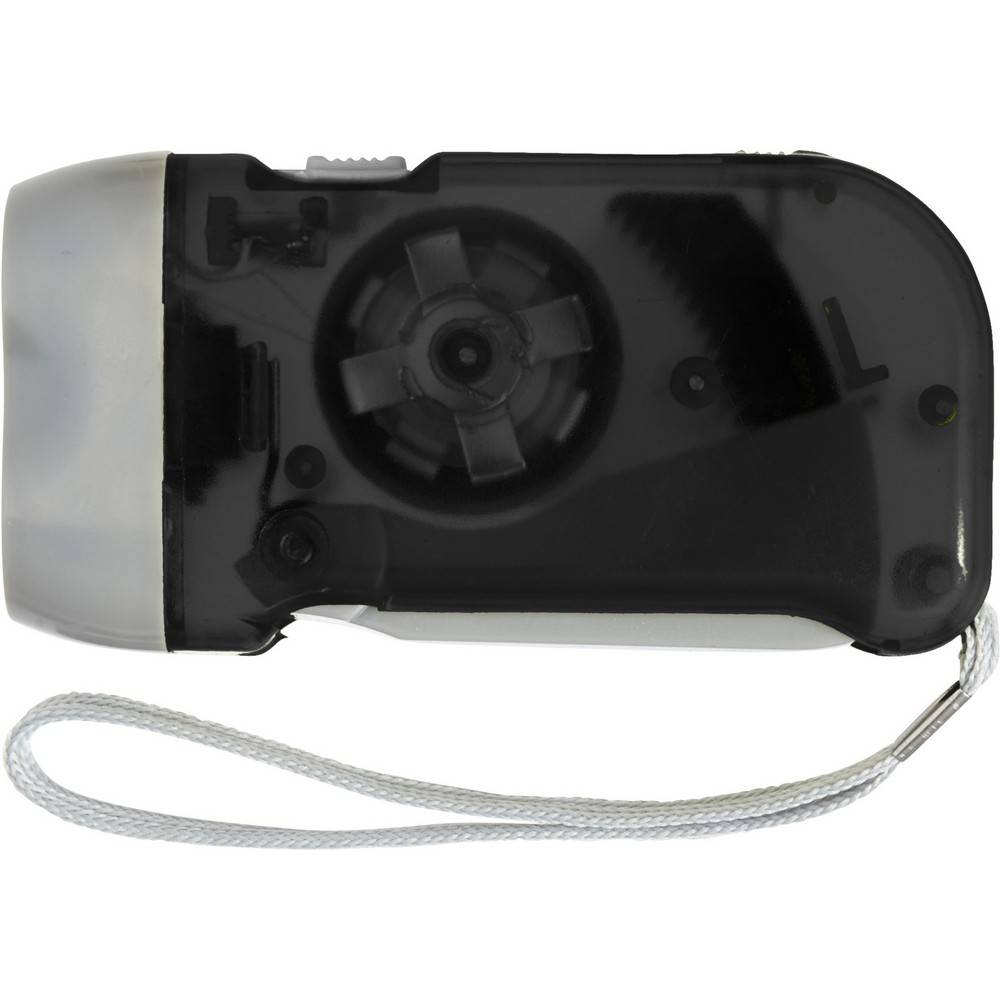 Torche Dynamo, 2 LED noir personnalisable avec logo