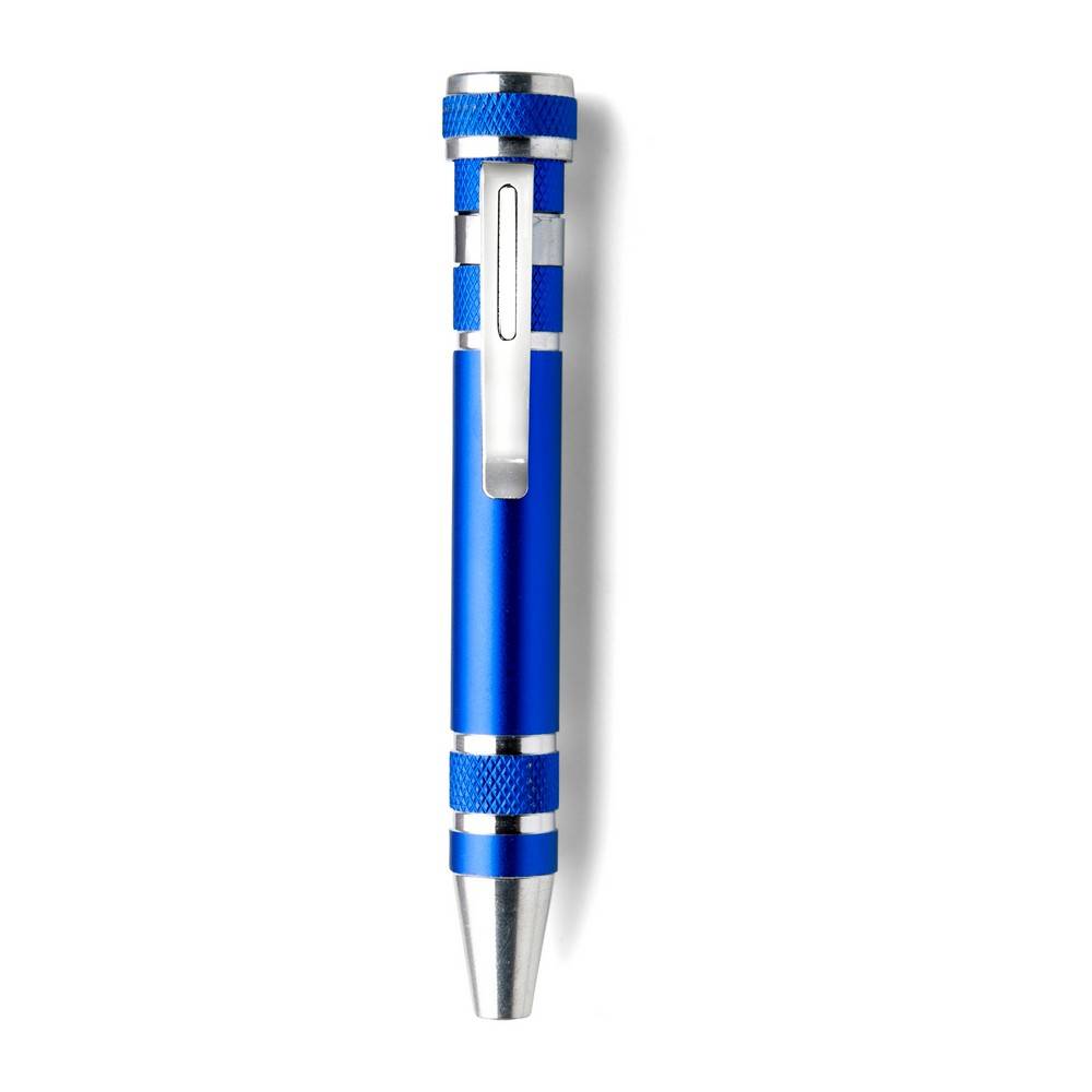 Tournevis bleu personnalisable avec logo