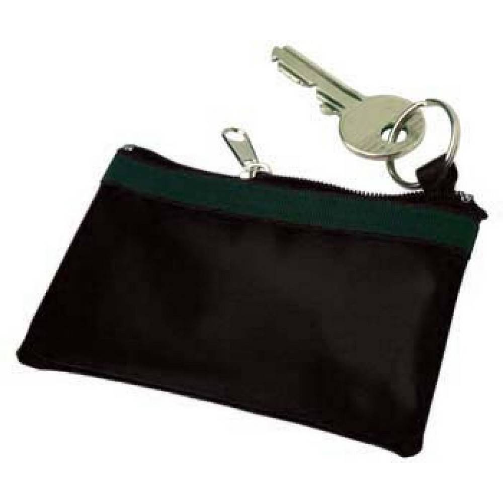 Trousseau de clés, porte-monnaie, porte-clés noir personnalisable