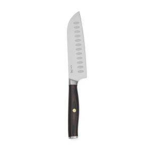 VINGA Couteau Santoku en acier recyclé Tara noir personnalisable
