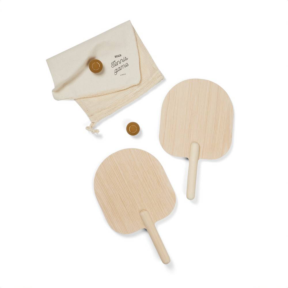 VINGA Jeu de tennis de plage Miro brun personnalisable avec logo