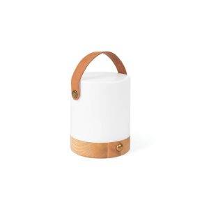 VINGA Lanterne en ABS recyclé RCS Nami brun personnalisable avec logo