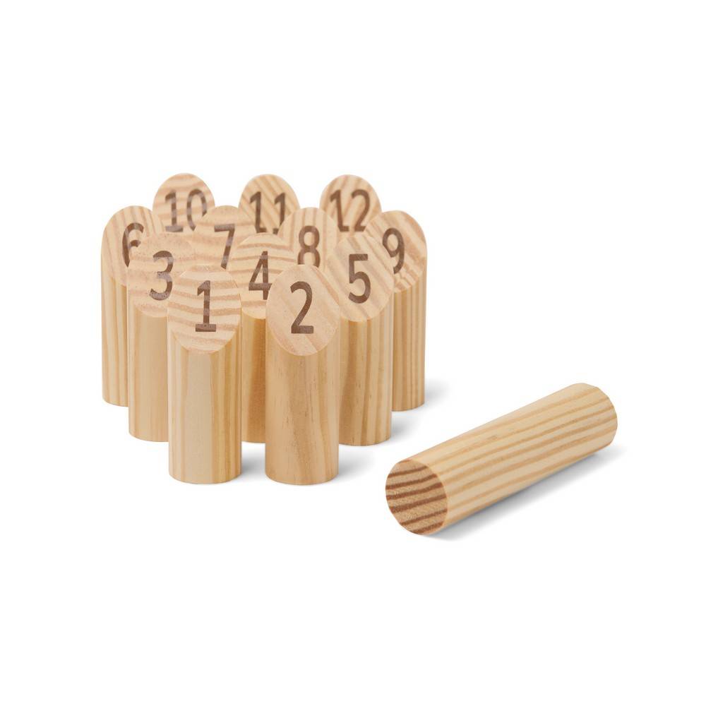 VINGA Mini jeu de quilles scandinaves Muge brun personnalisable