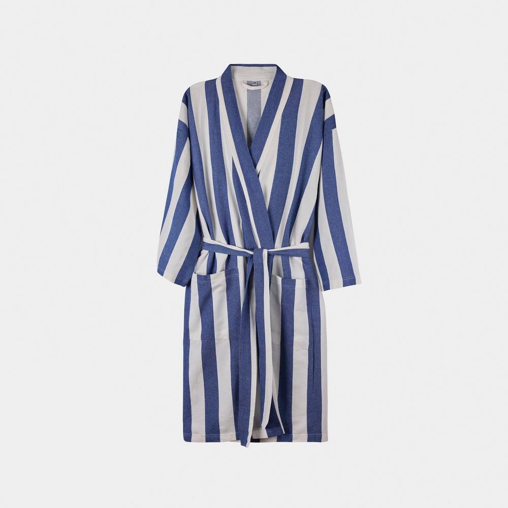 VINGA Peignoir S/M hammam GRS Ornos bleu personnalisable avec logo