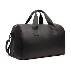 VINGA Sac week-end en PU recyclé RCS Bermond noir personnalisable