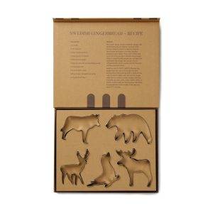 VINGA Set de 5 grands emporte-pièces Nordic gris personnalisable