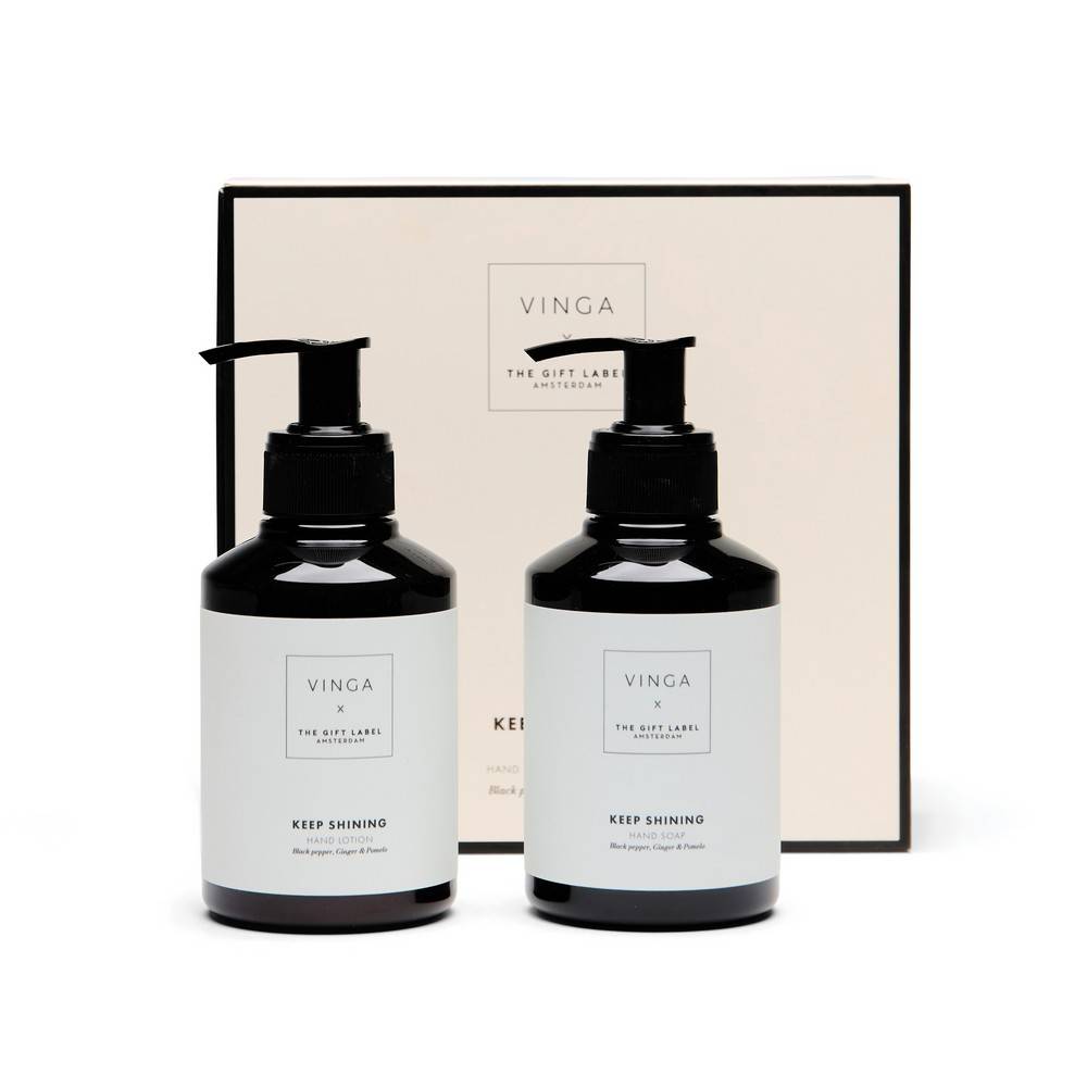 VINGA x TGL Coffret cadeau pour les mains white, black personnalisable